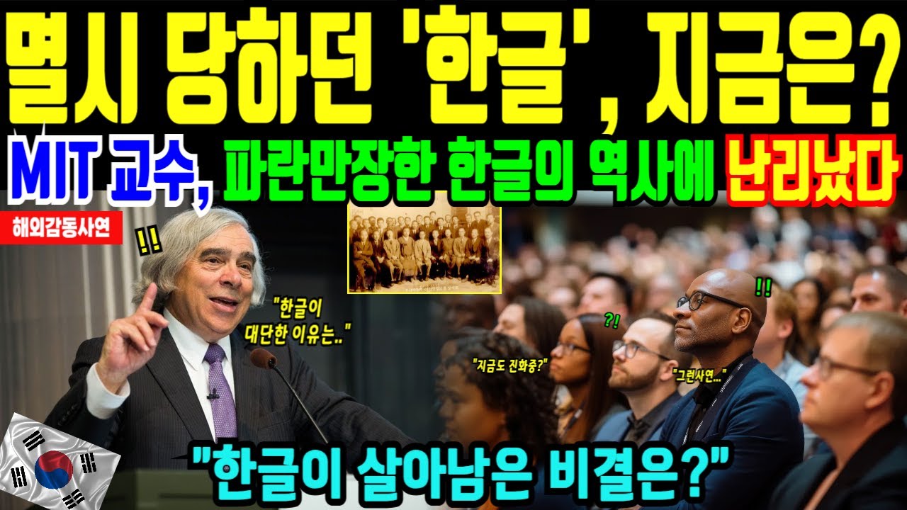 MIT 대학 교수가 감탄한 한글의 비밀! 왕이 만들었는데 조롱당했다고?  [해외감동사연]