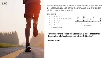 5.9C Stem and leaf and Dot plots 5th Grade Math 2/4