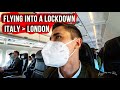 Flying into a lockdown italy to uk via heathrow  london vlog 2020