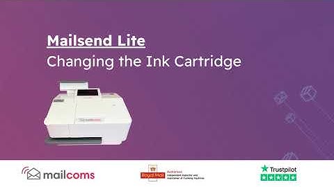 Mailcoms Mailsend Lite - Changing the Ink Cartridge
