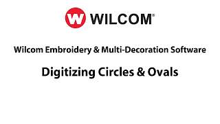 Wilcom E3 - Digitizing Circles And Ovals