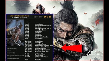 Sekiro Shadows Die Twice PC Ultimate Cheat Menu Unlock Everything