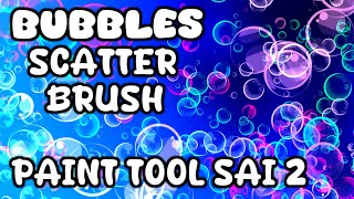 Bubbles Scatter Brush Preview - Paint Tool SAI Ver 2