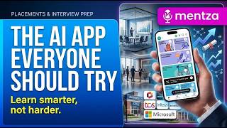 This App Will Change the Way You Learn. Upgrade your Learning with Mentza. Placements& Interviewprep screenshot 2