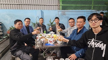 Tiệc tất niên xóm vườn dê chào xuân 2025.