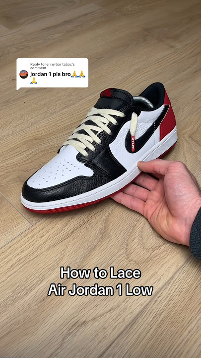 How to Lace Jordan 1 Lows 👟⚡️
