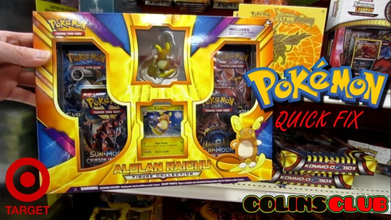 Pokemon Quick Fix - Alolan Raichu Box Opening & Target Vlog