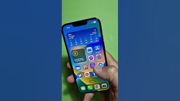 Apple Battery Percentage In Status Bar iOS 16 #Shorts