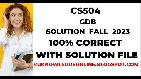 cs504GDB 1 Solution Fall2022 / MGT504 GDB 1 Solution 2022 / 2023 #mgt504 #gdbsolution #fall2022