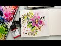 Loose Watercolor Flower Tutorial - Real Time