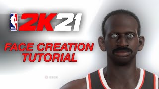 NBA 2K21 CHEESER FACE CREATION TUTORIAL! *LOOK LIKE A DRIBBLE GOD!