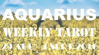Aquarius Weekly Tarot Reading 29th August - 4th September 2016