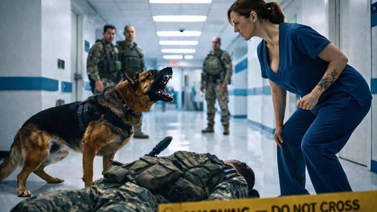 The K9 Refused to Let Anyone Near the Wounded SEAL — Until the New Black Nurse Revealed Her Tattoo