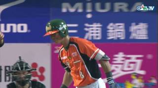 07/14 Lamigo vs 統一 七局下,王溢正因觸身球強制退場,桃猿緊急更換投手為林國裕