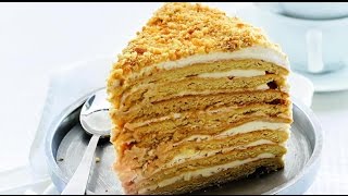 Медовый торт со сметанным кремом Медовый торт со сметанным кремом