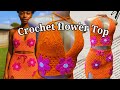 How to crochet flower top
