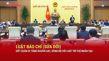 Luật Báo chí (sửa đổi): Siết quản lý, tăng nguồn lực, đồng bộ với Luật Trí tuệ nhân tạo
