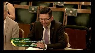AB 2158 (Outdoor Learning) Education Committee Hearing
