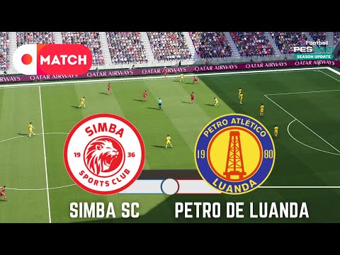 SIMBA SC Vs PETRO DE LUANDA Champions League 2025 EFootball PES 21 Gameplay Simulation