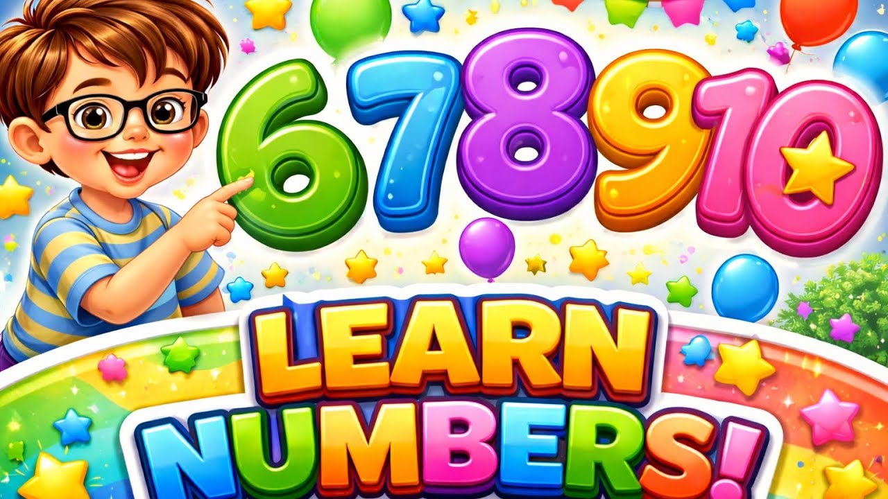 Learn Numbers 6 to 10 | 3D Counting for Kids | KinderLoop Learning
