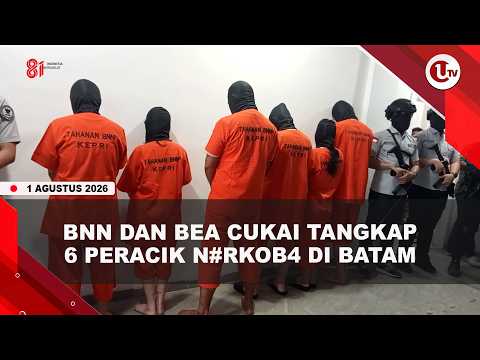 BNN DAN BEA CUKAI TANGKAP 6 PERACIK NARKOBA GUNAKAN BUNGKUSAN SNACK | U-NEWS