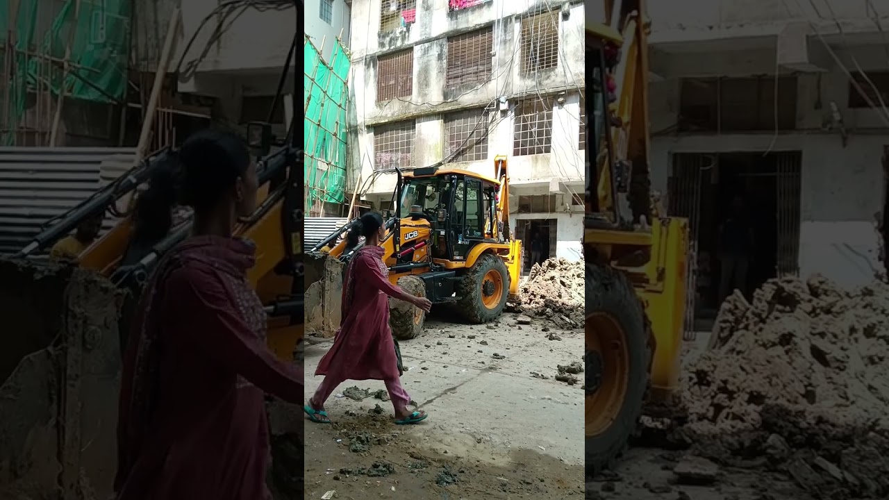 JCB come in Near Chai Sutta Bar 