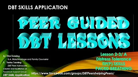 TIPP Skills 2-3 for PEER GUIDED DBT LESSONS (Revised Version)