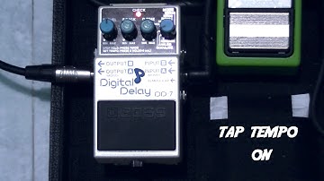How to use tap tempo and looper in Boss DD7