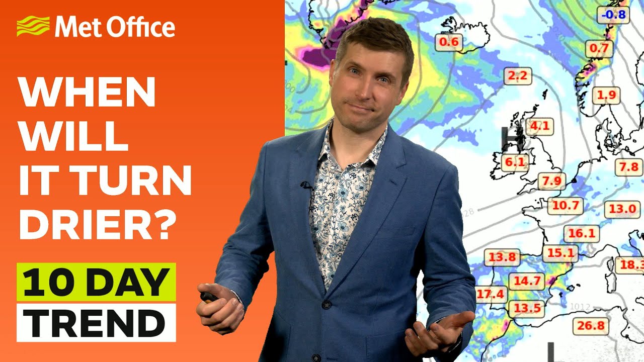 10 Day Trend 13/03/2024 – Changeable but we could see something drier ...