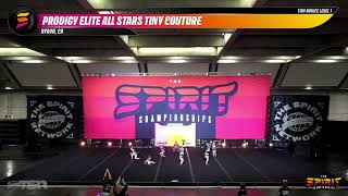 Prodigy Elite All Stars Tiny Couture | Sacramento Spirit Championships 2025 Profile