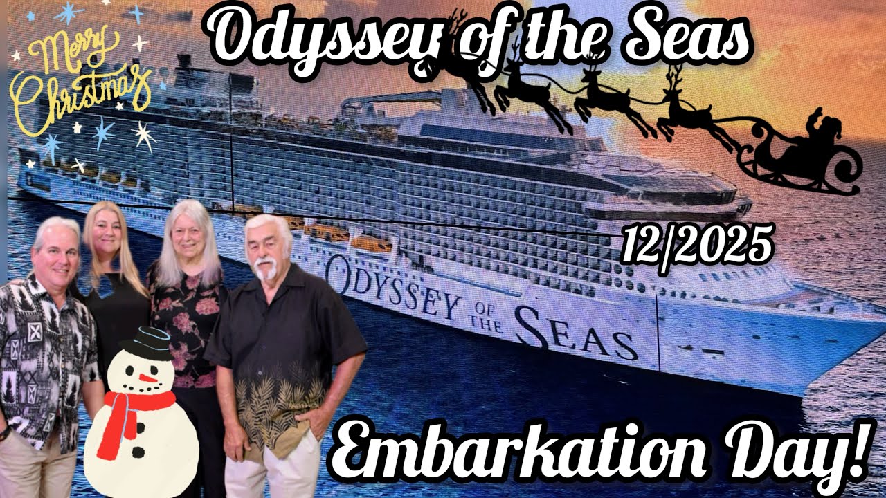 Christmas Cruise Embarkation Day! Royal Caribbean Odyssey of the Seas |  🎄🚢❄️➡️🌴