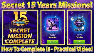 🤯 8 Ball Pool Secret Anniversary Surprises Rewards - How To Claim it - New Rack Star Avatar & Emote
