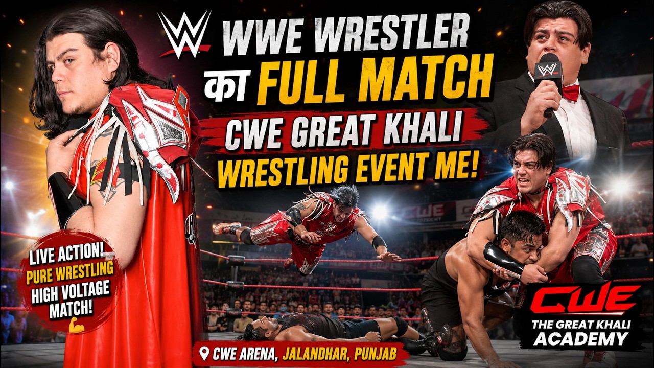 CWE|| Recordo Rodriguez & Surya vs Crimson Kowboys Mike Huges 2015 Dehradun Wrestling Event CWE