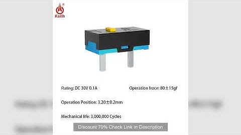 10Pcs Kailh Micro Switch 30M life Gaming Mouse Micro Switch 2 Pins used On Computer Mice Left Right