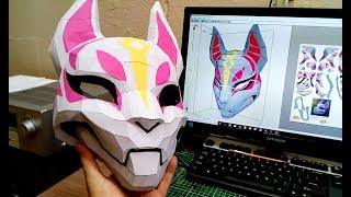 Mascara Deriva De Fornite Papercraft Gratis Tutorial