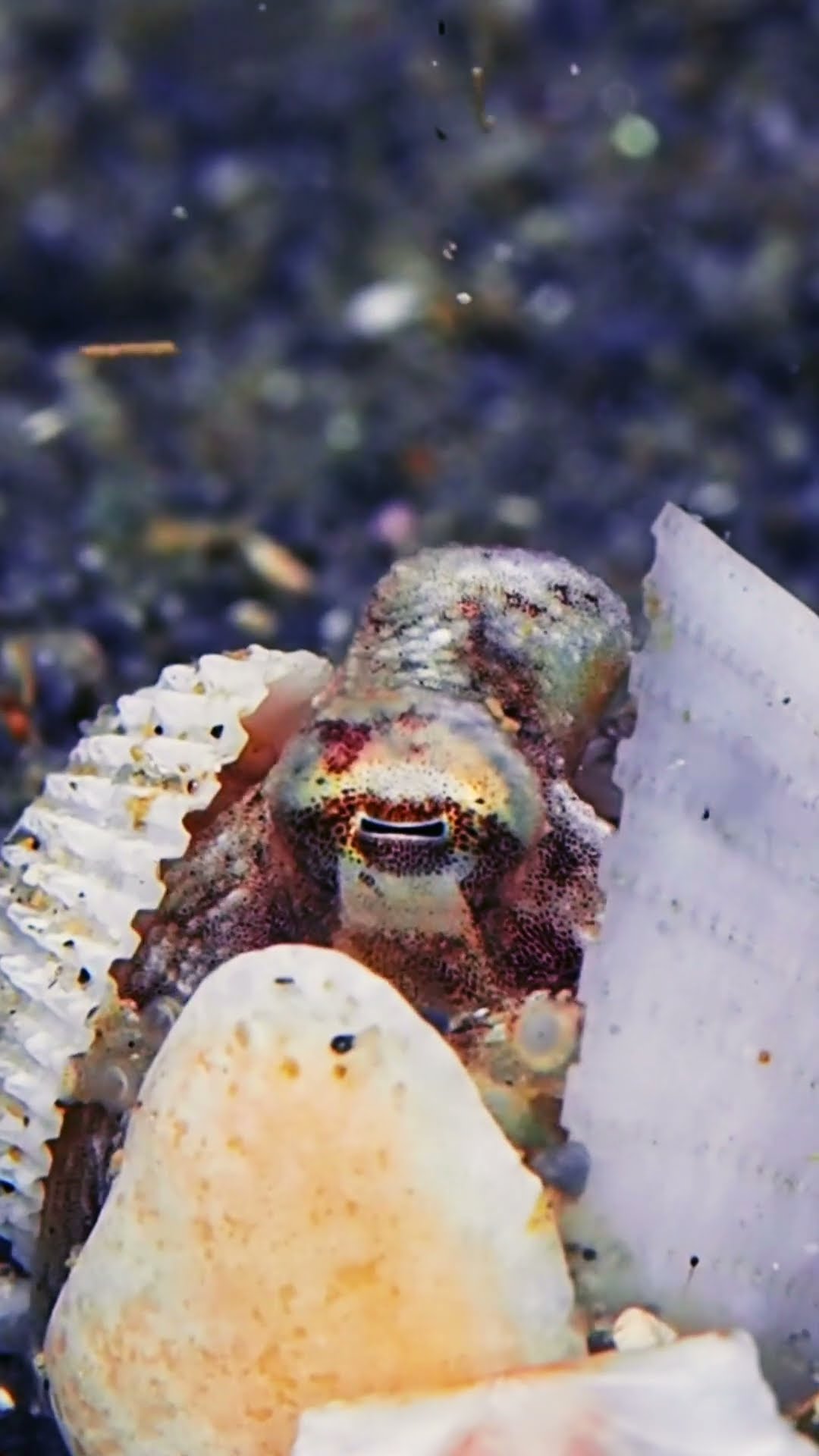 Octopus Hides Inside Seashell || ViralHog