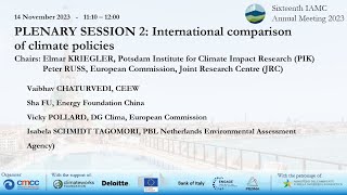 DAY 1 - Plenary Session 2: International comparison of climate policies