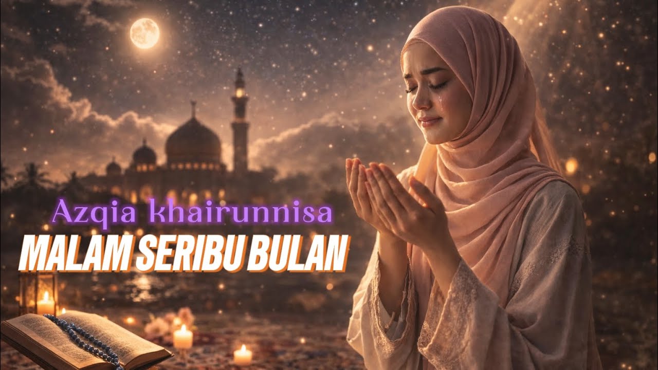 MALAM SERIBU BULAN (Lailatul Qadar) - Azqia Khairunnisa | Lagu Religi Ramadhan Menyentuh Hati