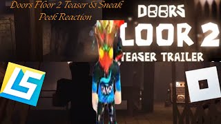 Roblox Doors Floor 2 Teaser + Sneak Peek Reaction #roblox #doors #reaction | Luca Party Legacy