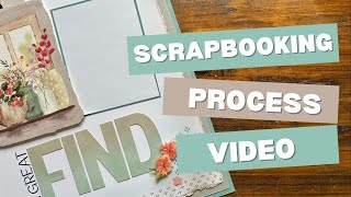 Farmhouse Florals Paper Pumpkin Scrapbook Layout