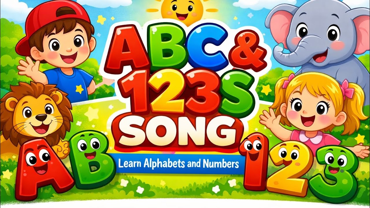ABC and 123 Song for Kids | Learn Alphabets and Numbers | 