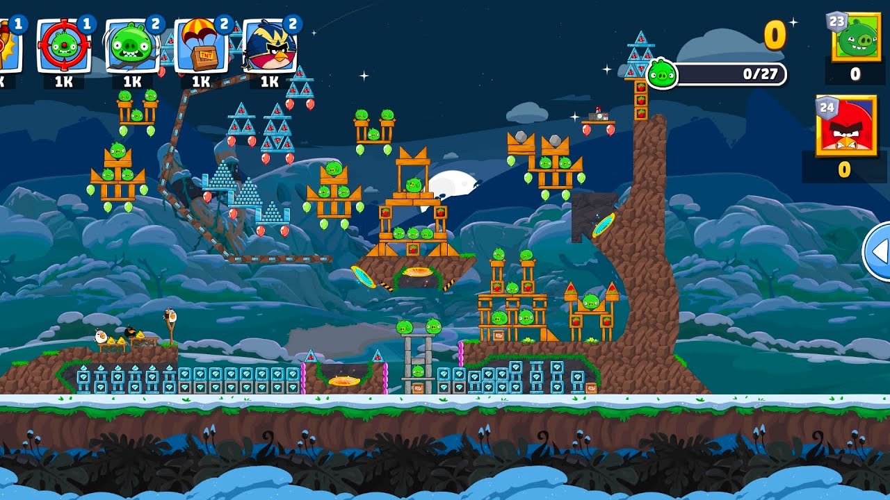 Level 5-6 – Angry Birds Friends No Power-Up Challenge (T-1665) | 3 Stars Gameplay – Dec 15