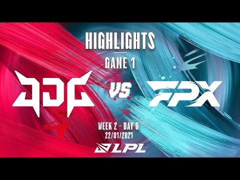 [Highlights] JDG vs. FPX - Game 1 | Tuần 2 Ngày 6 | LPL Mùa Xuân 2022