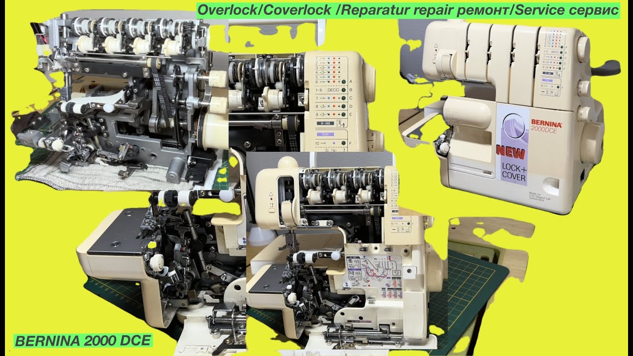 BERNINA 2000 DCE Overlock/Coverlock /Reparatur repair ремонт/Service сервис/проблемы