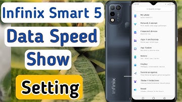 Infinix smart 5 data speed show/how to show net speed/infinix smart 5 network speed setting