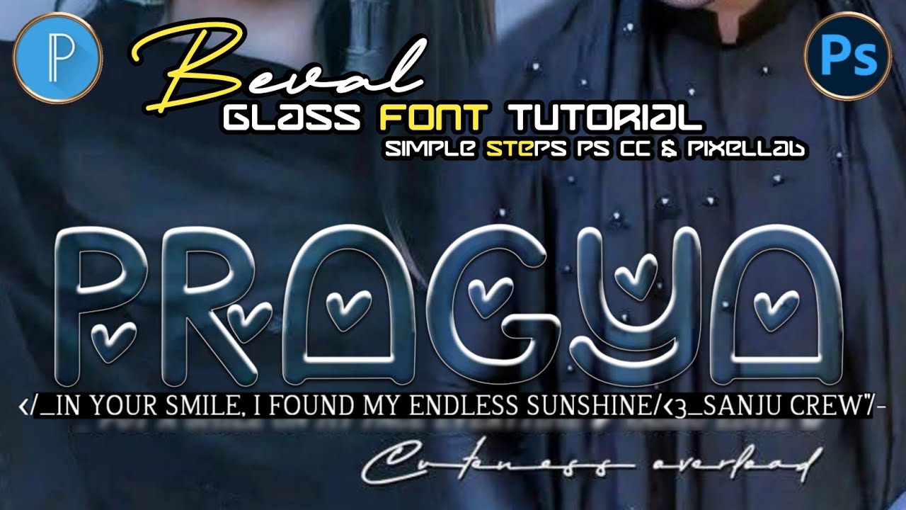 New Glass Font | Glass Font Dp Editing 2025 | Beval Glass font 2025 |Lettest Glass Font Dp Editing 