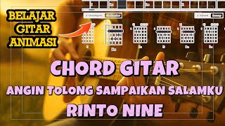 ANGIN TOLONG SAMPAIKAN SALAMKU - RINTO NINE | Tutorial Kunci Gitar mudah & Lirik Lagu