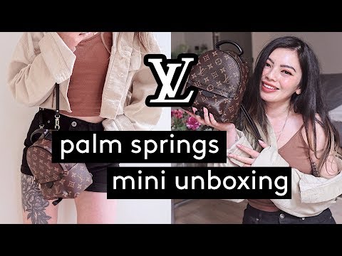 Louis Vuitton Palm Springs Mini MM Backpack Unboxing + First Impressions - Louis Vuitton Palm Springs Mini MM Backpack Unboxing + First Impressions