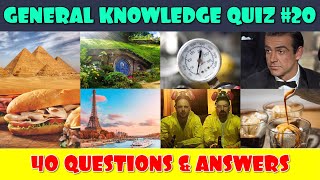 General Knowledge Trivia Quiz (Part 20)