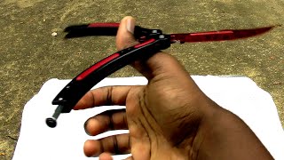 $40 CS:Go butterfly knife (trainer) [Full Review] (60fps)